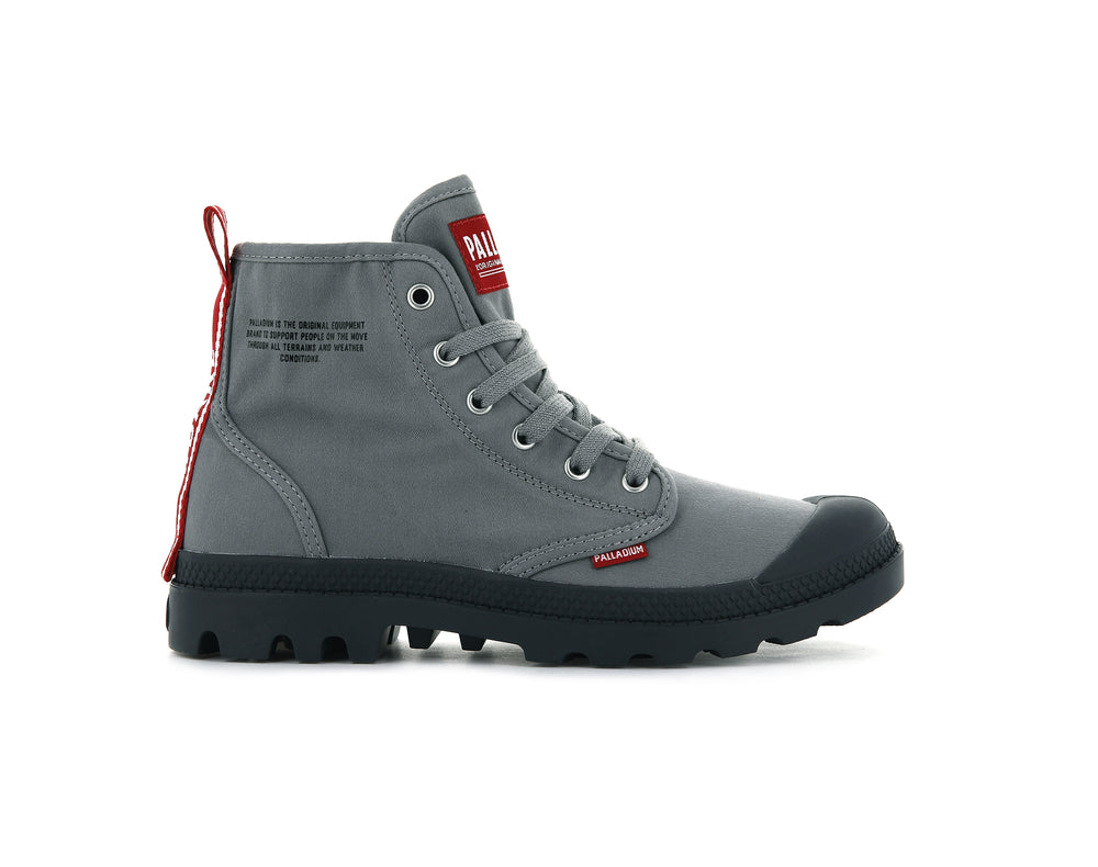 Botas Palladium PAMPA HI DARE Mujer Titanium | Costa Rica-35462